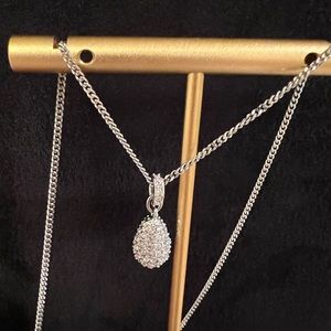Swarovski tear drop necklace